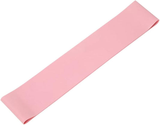 Pink Latex Resistance Loop Band for Women's Hip Glute Workout