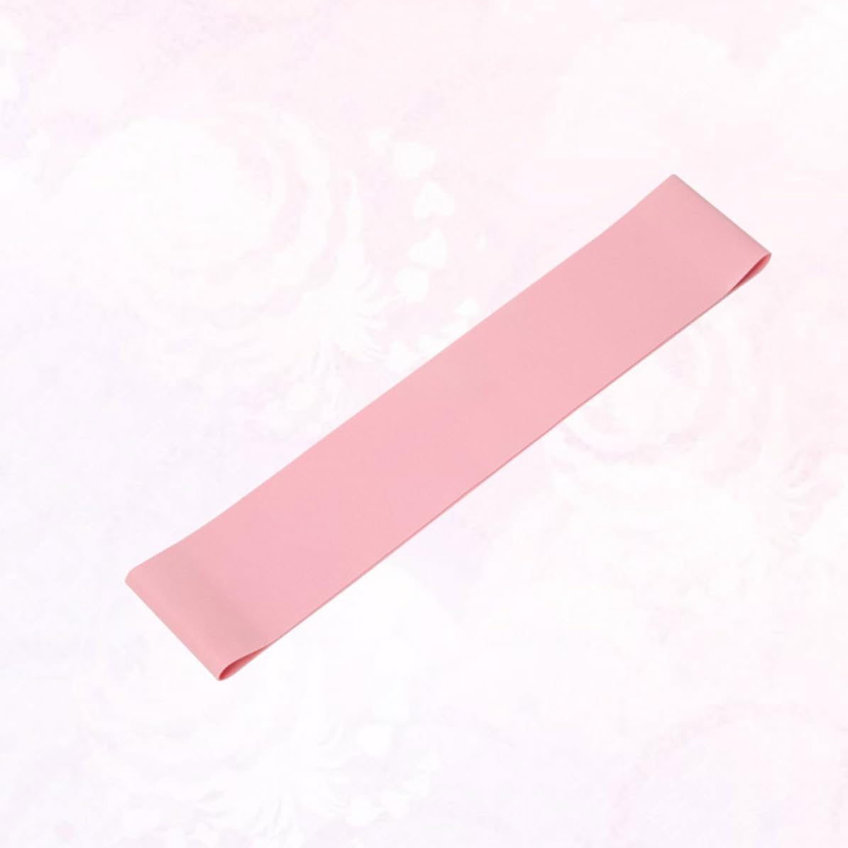 Pink Latex Resistance Loop Band for Women's Hip Glute Workout