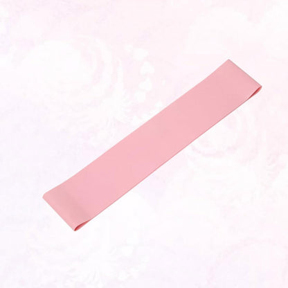 Pink Latex Resistance Loop Band for Women's Hip Glute Workout
