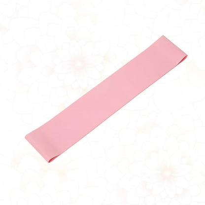 Pink Latex Resistance Loop Band for Women's Hip Glute Workout