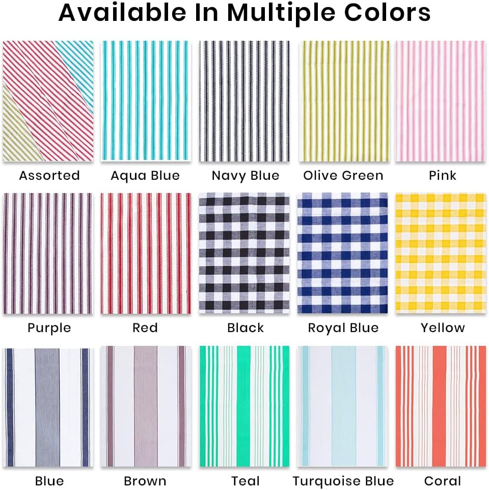 Towels Pink Classic Dish Towels Dishcloths Set Rags|Gingham Checks Pantry Drying Hand Towels Reusable Cotton 18x28 Inch Towel Spring Decorative Set of 6