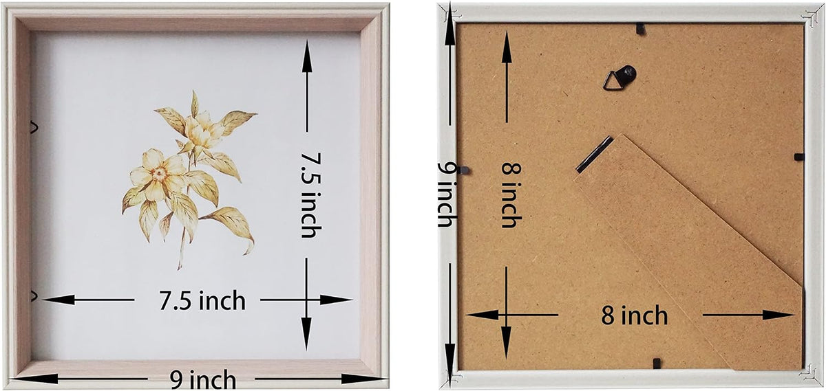 8x8 Square Picture Frame Resin 8x8 Photo Frame Pink 8x8 Picture Frame, with Plexiglass