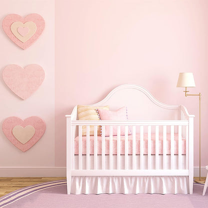 Solid Light Pink Wallpaper Matte Textured Peel and Stick Wallpaper 118"X15.7" Modern Self Adhesive Removable Wall Paper Waterproof Contact Paper for Living Room Bedroom Decor