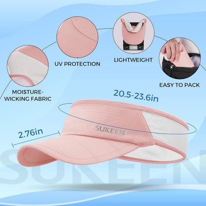 Lightweight Sports Sun Visor Hat for Men Women