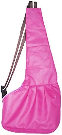 Pet Dog Puppy Cat Carrier Bag Oxford Cloth Sling Dog Doggy Cat Carrier Single Shoulder Bag-Medium,Pink