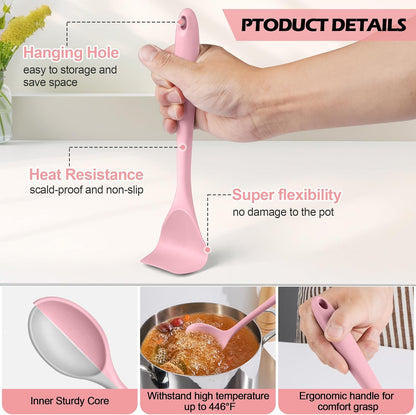 15-Piece Kitchen Utensil Set, Silicone Cooking Utensils Spatula Set