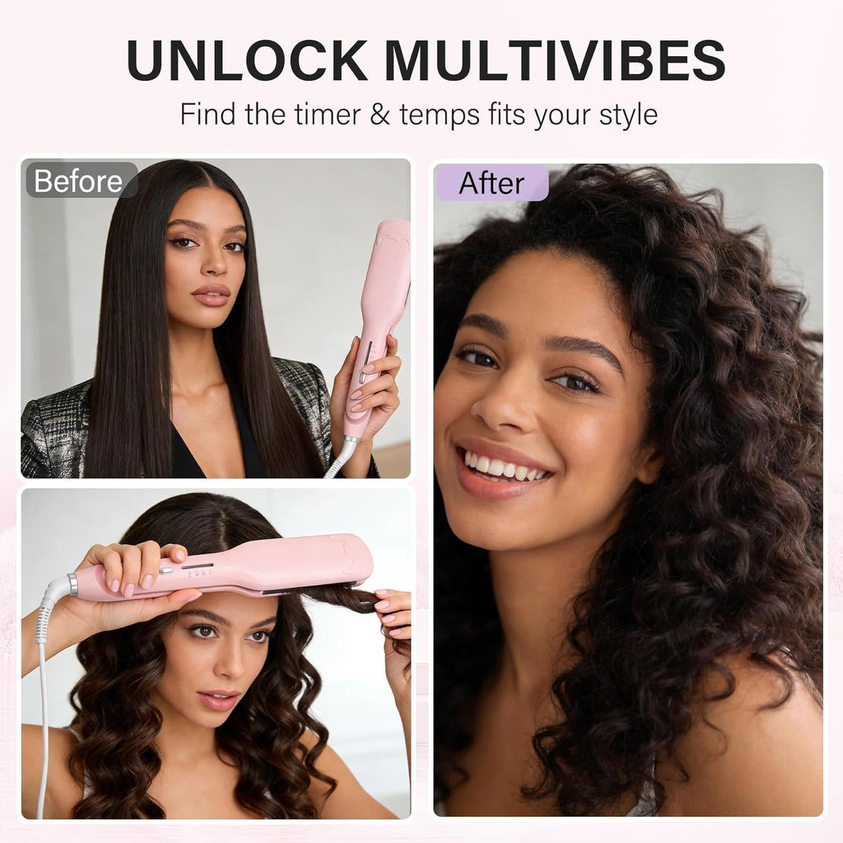 Curling Iron,Hair Crimper, Hair Curler, Curling Wand