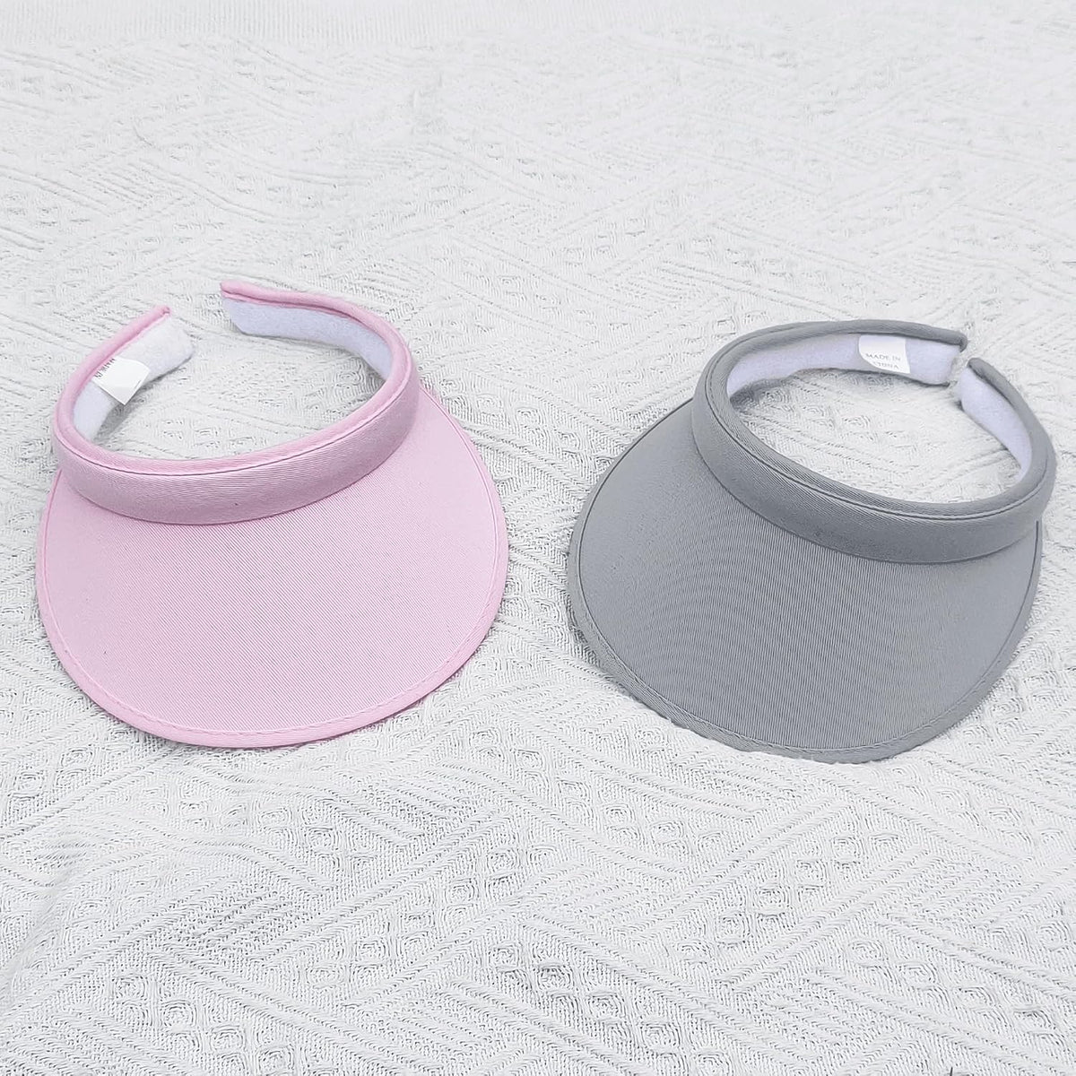 2 Pack Sun Visor Hats Women Men Clip On Wide Brim Visors Hat Outdoor Sports Golf Beach Travel Tennis Caps