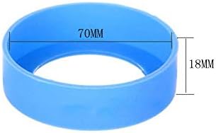 4 PCS Eco-Friendly Non-Slip Silicone Coaster for 20 oz, 30 oz Tumbler (Pink 70mm)