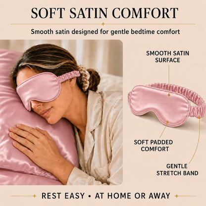 Luxury 6-Piece Satin Sleep Set and Self Care Gift Set for Women