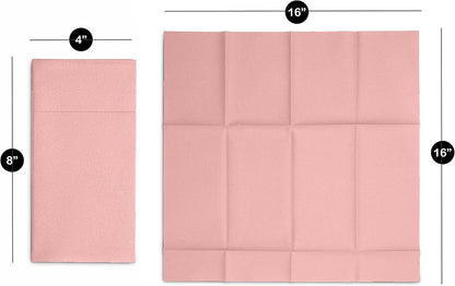 Linen-Feel Dinner Napkins With Flatware Pocket, 50-Count, Mellow Rose