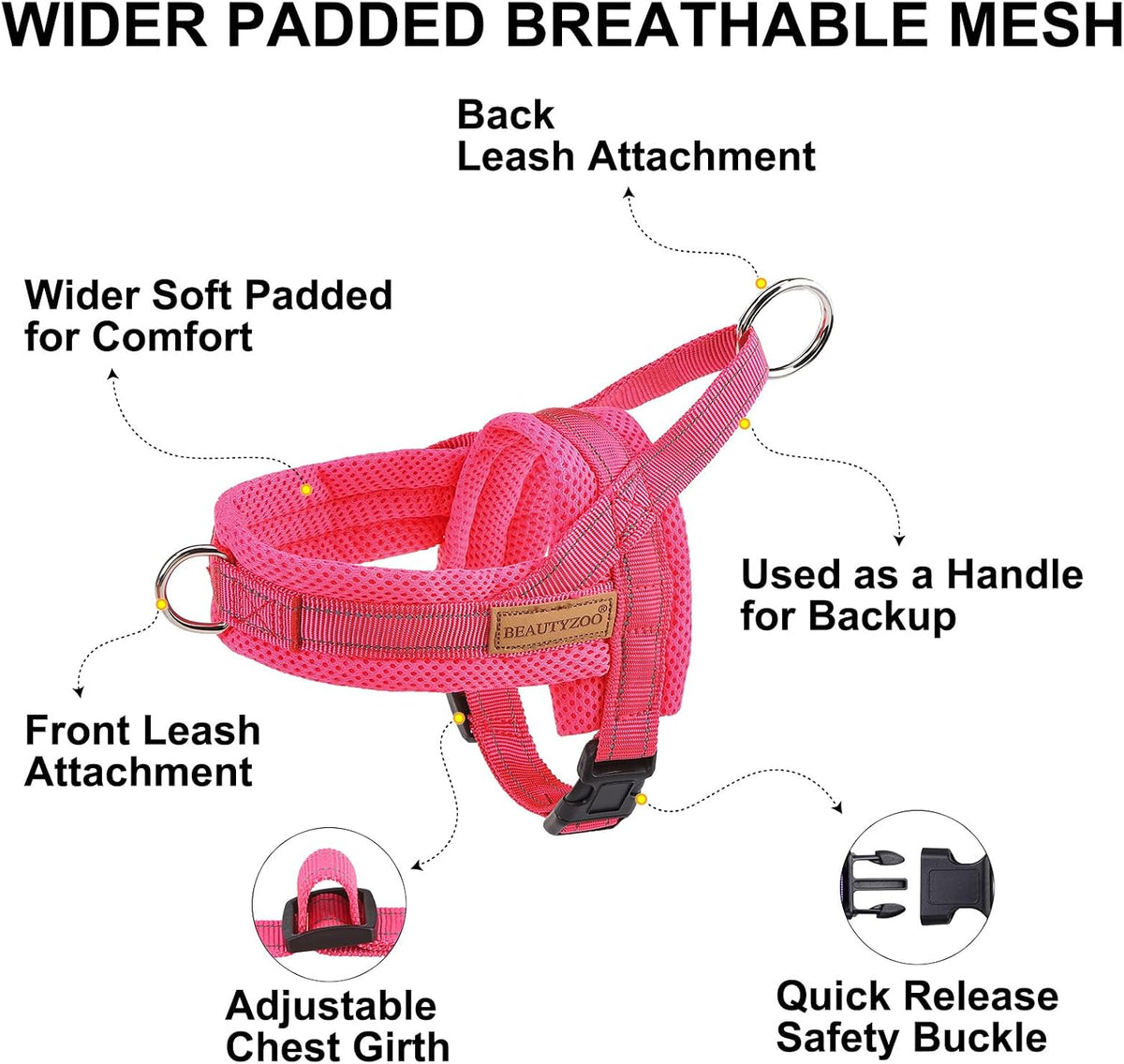 Small Dog Harness and Leash Set, No Pull Step in Puppy Vest