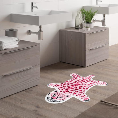 Pink Leopard Non-Slip Bath Mat 23.6x39.3in