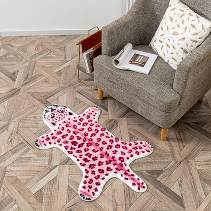 Pink Leopard Non-Slip Bath Mat 23.6x39.3in