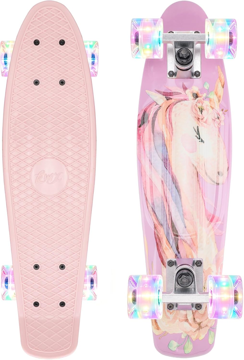 Classic Retro Mini Cruiser Skateboard for Kids, Teens, Adults