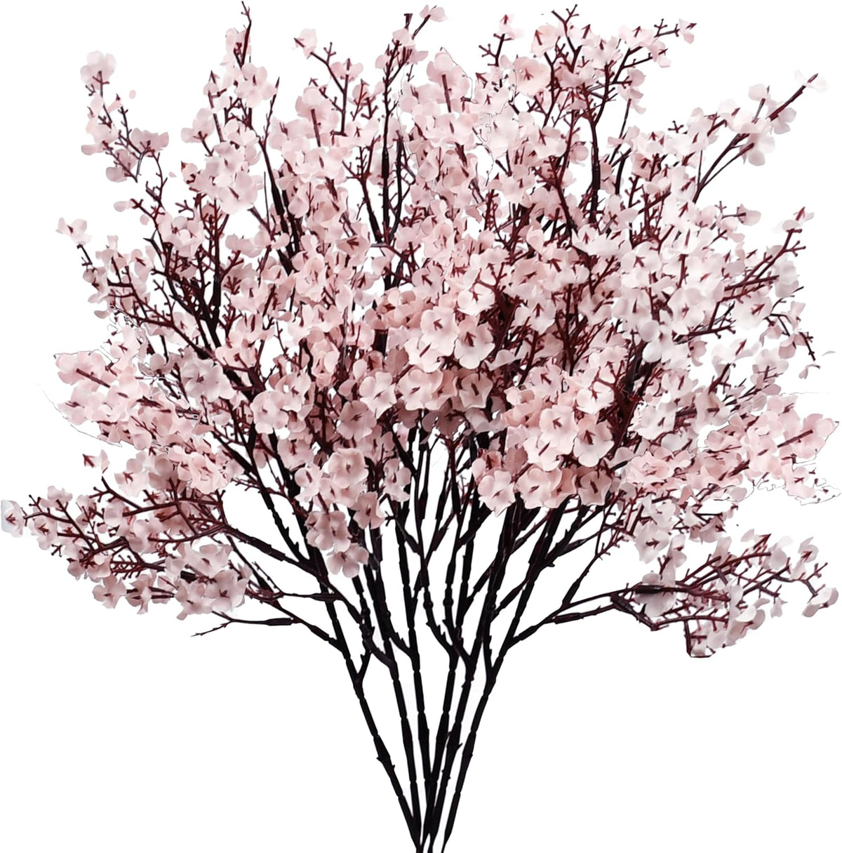 6 Bundles Artificial Light Pink Baby’s Breath Flowers