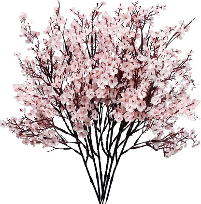 6 Bundles Artificial Light Pink Baby’s Breath Flowers