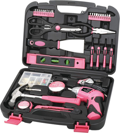 135 Piece Household Tool Set, Pink DT0773N1