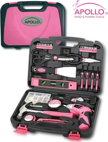 135 Piece Household Tool Set, Pink DT0773N1