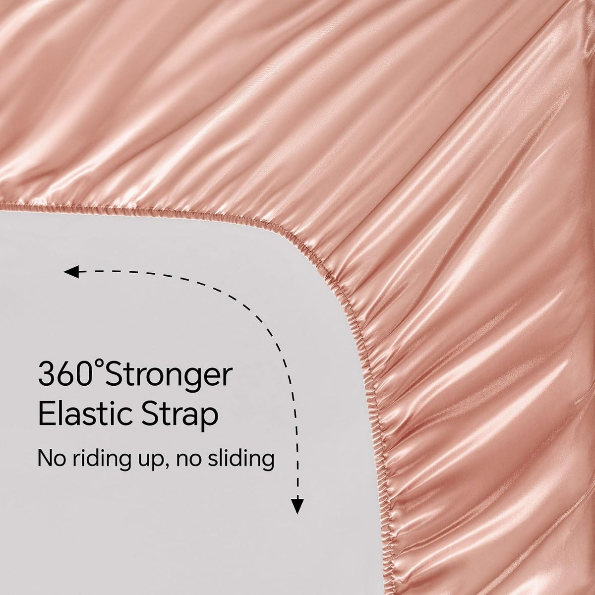 Satin Sheets Queen Size Bed Set, Coral Pink, 4 Pieces