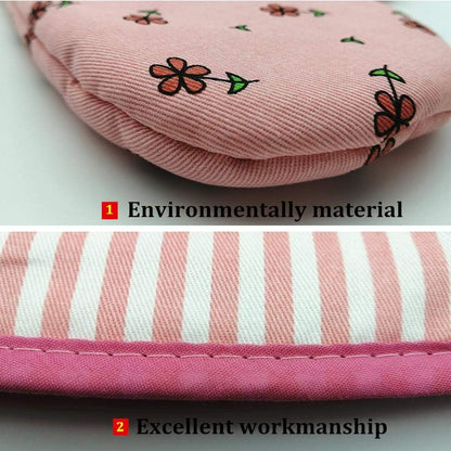 Oven Mitts, Heat Resistant Oven Gloves with Quilted Cotton Lining, Baking Mitts for Barbecue, Cooking, Baking, BBQ, Mimicrowave (Pink)