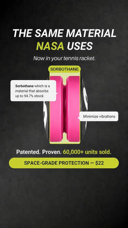 RTP Tennis Racket Vibration Dampener - ShockSorb Original or Ultrasoft V3