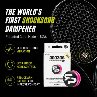 RTP Tennis Racket Vibration Dampener - ShockSorb Original or Ultrasoft V3