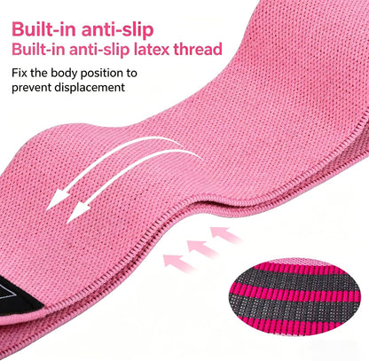 Yoga Stretch Bands Fitness Resistance Bands Set of 3 Lightweight Medium Triple Resistance Green Pink Purple for Sports Workout