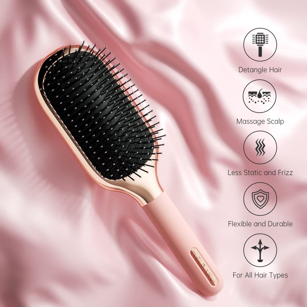 Hair Brush for Thick Curly Thin Long Short Wet or Dry Hair Adds Shine and Makes Hair Smooth Hair Comb Paddle Hair Brush for Men Women Kid