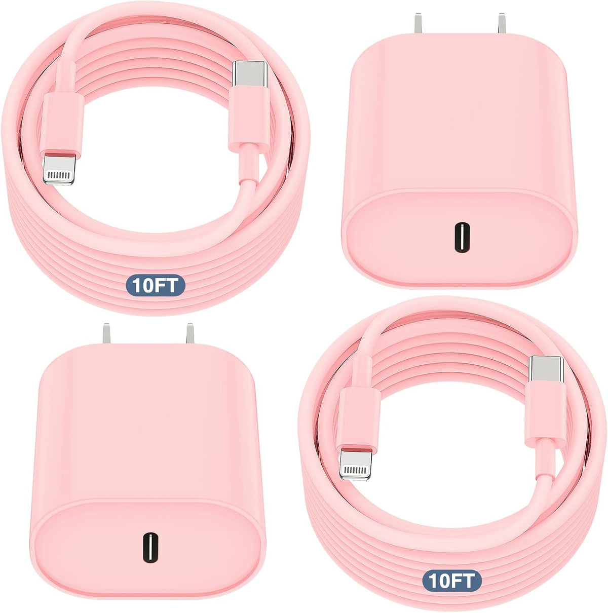 Phone Charger Fast Charging 10 FT for iPhone 14 13 Charger 2-Pack