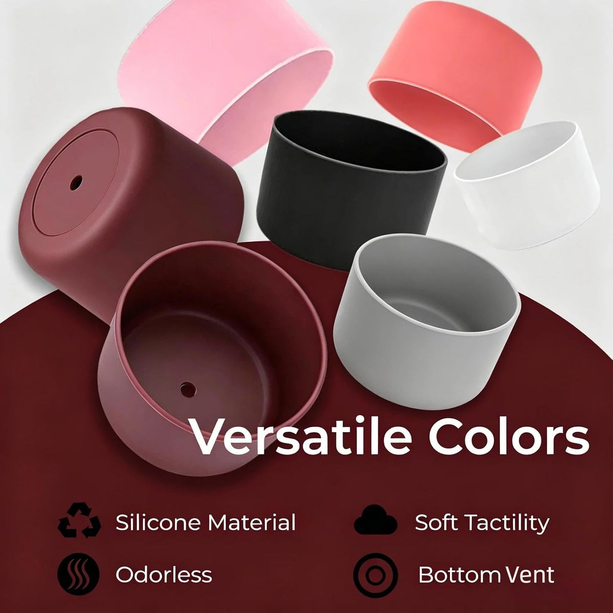 2PCS Silicone Boot for Owala 30oz & 40oz FreeSip Sway Bottles & Tumblers