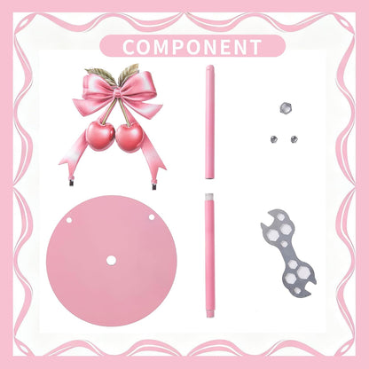 1 Pcs Pink Bow Cherry Paper Towel Holder, Cute Paper Towel Holder