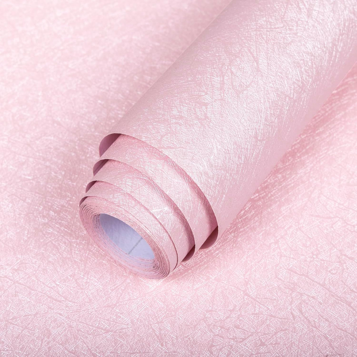 Pink Wallpaper Embossed Silk Self Adhesive Peel and Stick Contact Paper