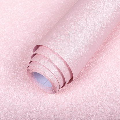 Pink Wallpaper Embossed Silk Self Adhesive Peel and Stick Contact Paper