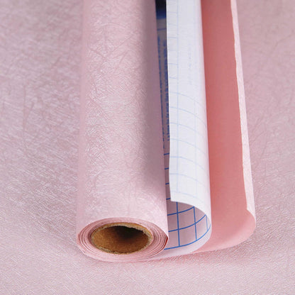 Pink Wallpaper Embossed Silk Self Adhesive Peel and Stick Contact Paper