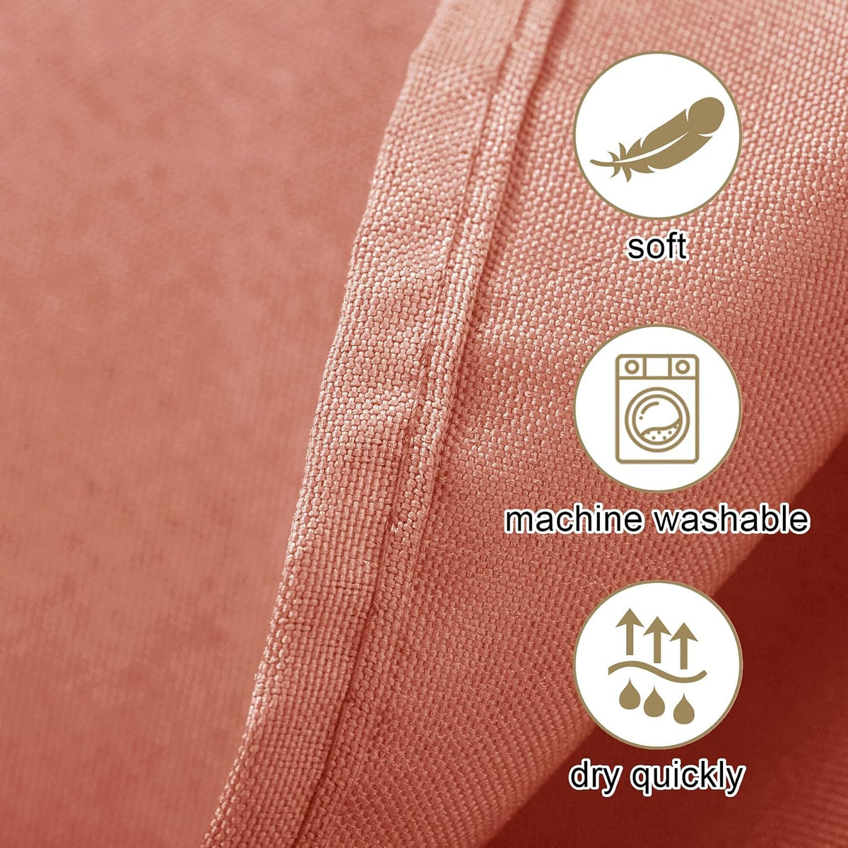 2pack 90x156 Inch Dusty Pink Rectangular Tablecloth 6 Feet Table Cloth in Polyester Fabric for Wedding/Banquet/Restaurant/Parties