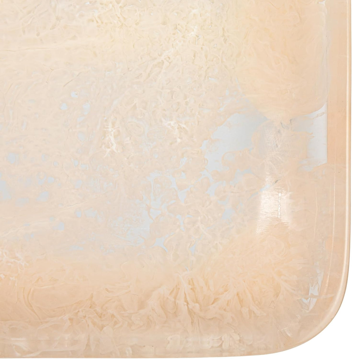 Matte Marbled Resin Tray, Blush Pink