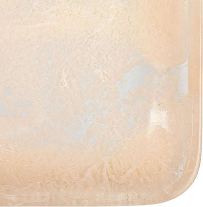 Matte Marbled Resin Tray, Blush Pink