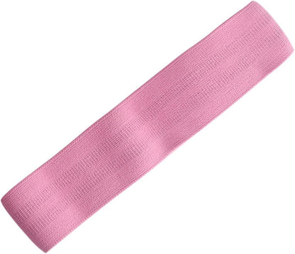 Pink Elastic Band for Hips and Glutes, Light Anti-Slip Stretch Belt