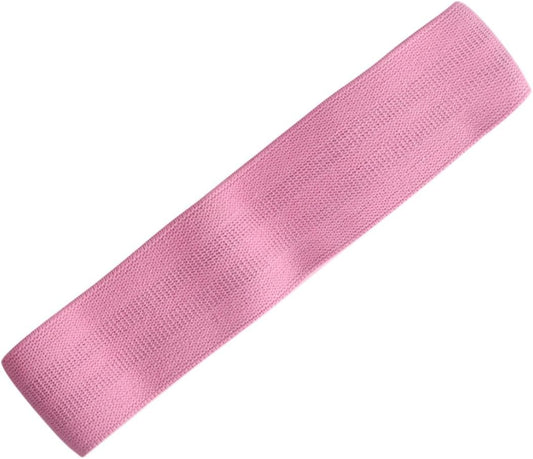 Pink Elastic Band for Hips and Glutes, Light Anti-Slip Stretch Belt