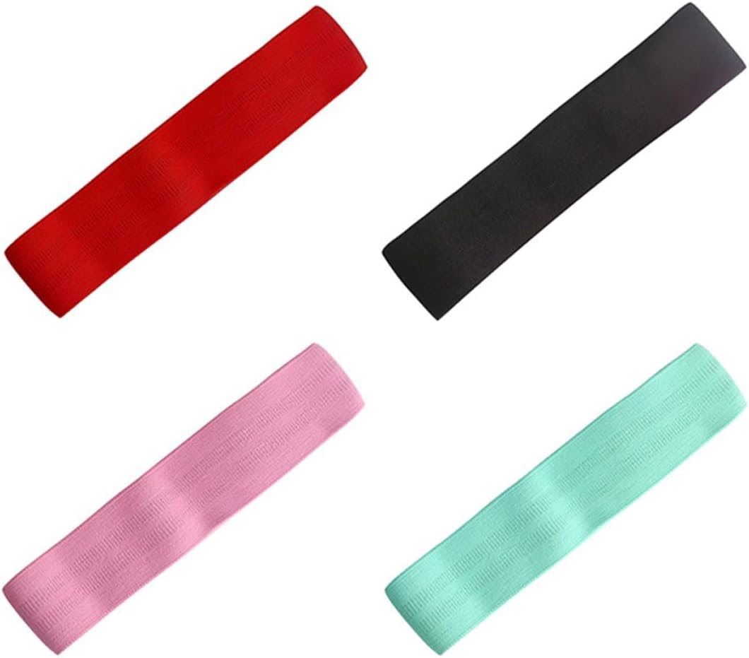Pink Elastic Band for Hips and Glutes, Light Anti-Slip Stretch Belt