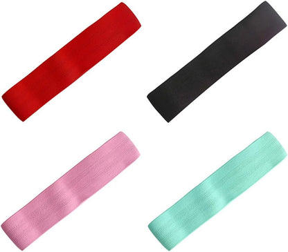 Pink Elastic Band for Hips and Glutes, Light Anti-Slip Stretch Belt