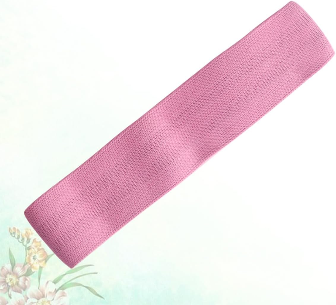 Pink Elastic Band for Hips and Glutes, Light Anti-Slip Stretch Belt