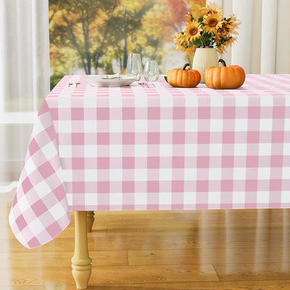 Rectangular Waterproof Vinyl Table Cloth, Flannel Backed Tablecloth