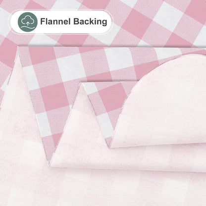 Rectangular Waterproof Vinyl Table Cloth, Flannel Backed Tablecloth