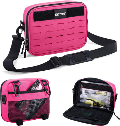 Fishing Tackle Bag, Bait Binder with Detachable PVC Clear Sleeves
