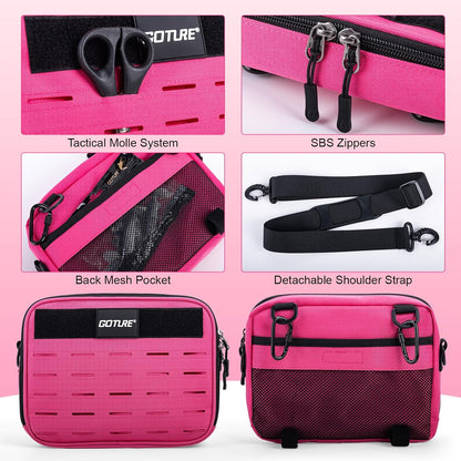 Fishing Tackle Bag, Bait Binder with Detachable PVC Clear Sleeves