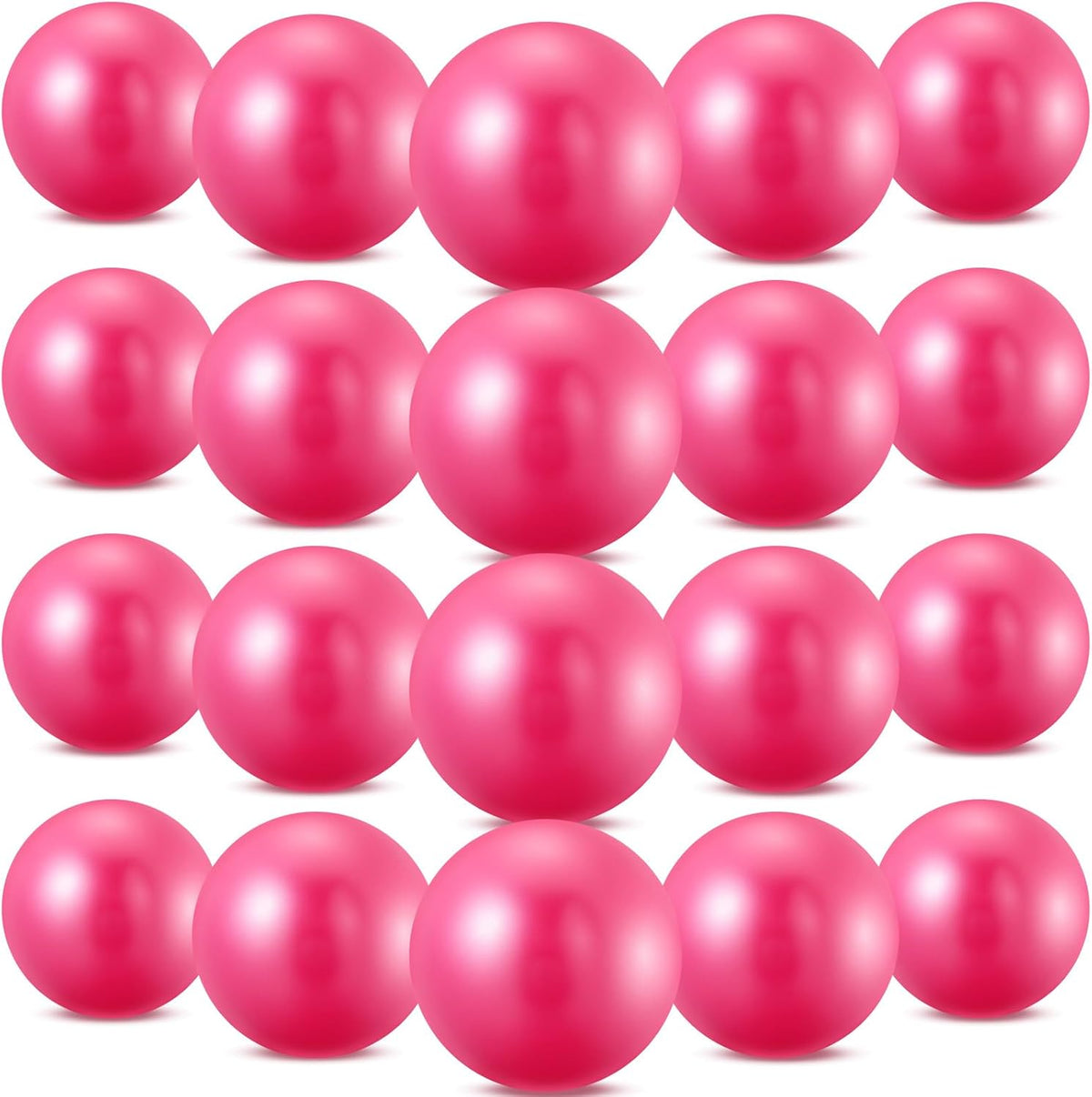 20 Pcs 9 Inch Pilates Ball Bulk Exercise Pilates Ball Mini Yoga Balls Therapy Core for Stability Barre Training Stretching Physical Posture Training Gym Workout with Inflation Tube