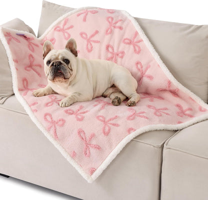 Waterproof Dog Blankets for Medium Dogs Cute 3D Jacquard,30x40