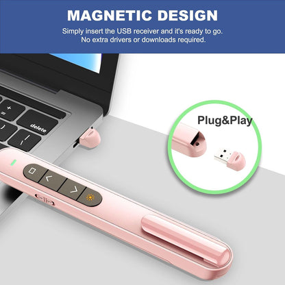 Presentation Clicker with Volume Control, Wireless Presenter Remote